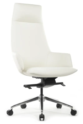 Кресло для руководителя Riva Design Спелл / Spell A1719 белая кожа